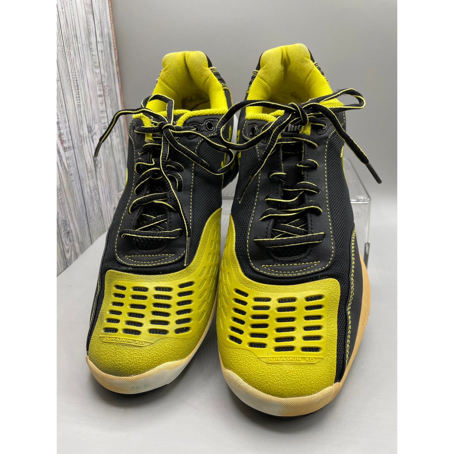 Prince Rebel 2 Black & Yellow Tennis Lace Up Mens Sneakers 11.5