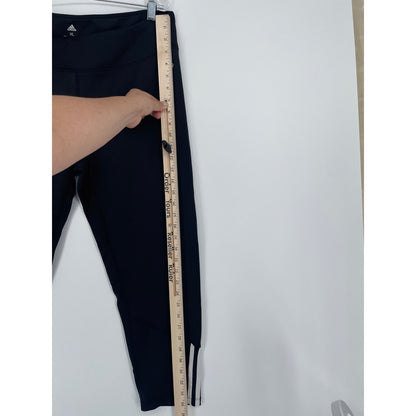 Adidas Womans Gold Black Athletic Leggings XL