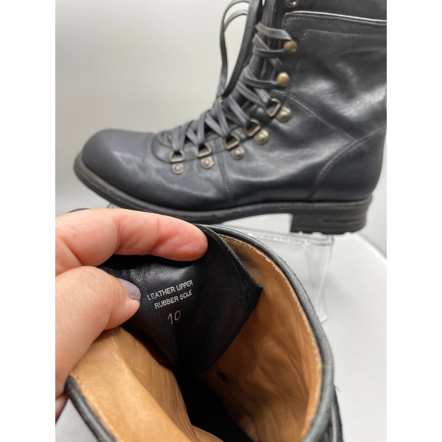 UGG Ruggero Lace Up Leather Mens Discontinued Boots 10