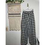 Storets NWT Black & White Houndstooth Wide Leg Womans Pants Size S/M