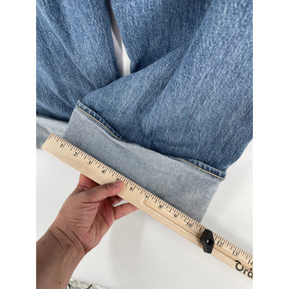 Old Navy Woman Retro Y2K Style Extra High Rise Wide Leg Cuffed Drapey Denim Size 10