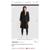 Belle & Bloom Walk This Way Women’s Wool Coat w/Hood Size L