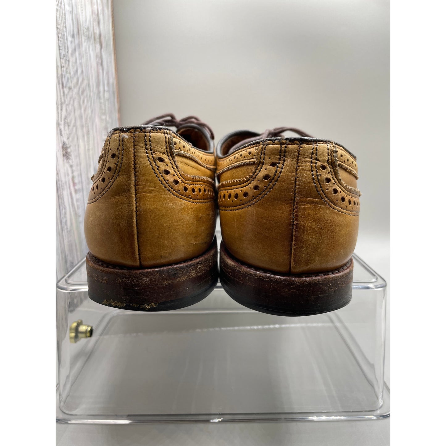 Allen Edmonds "McAllister" Brown Wingtip Oxford Mens Dress Shoes 12D