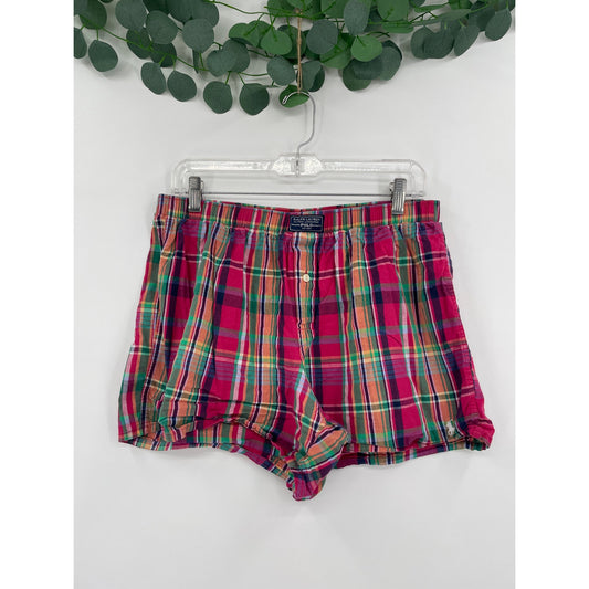 POLO RALPH LAUREN Vintage Multi Colored 100% Cotton Boxer Shorts Large