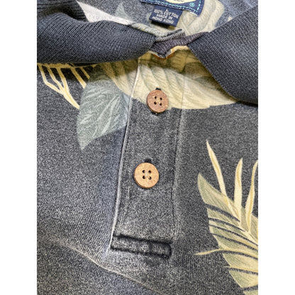 Vintage Men’s Tommy Bahama 100% Cotton Men’s Floral Polo Large
