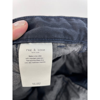ran & bone Mens Fit Straight Twill Cotton Chino Navy Blue Pant Size 31