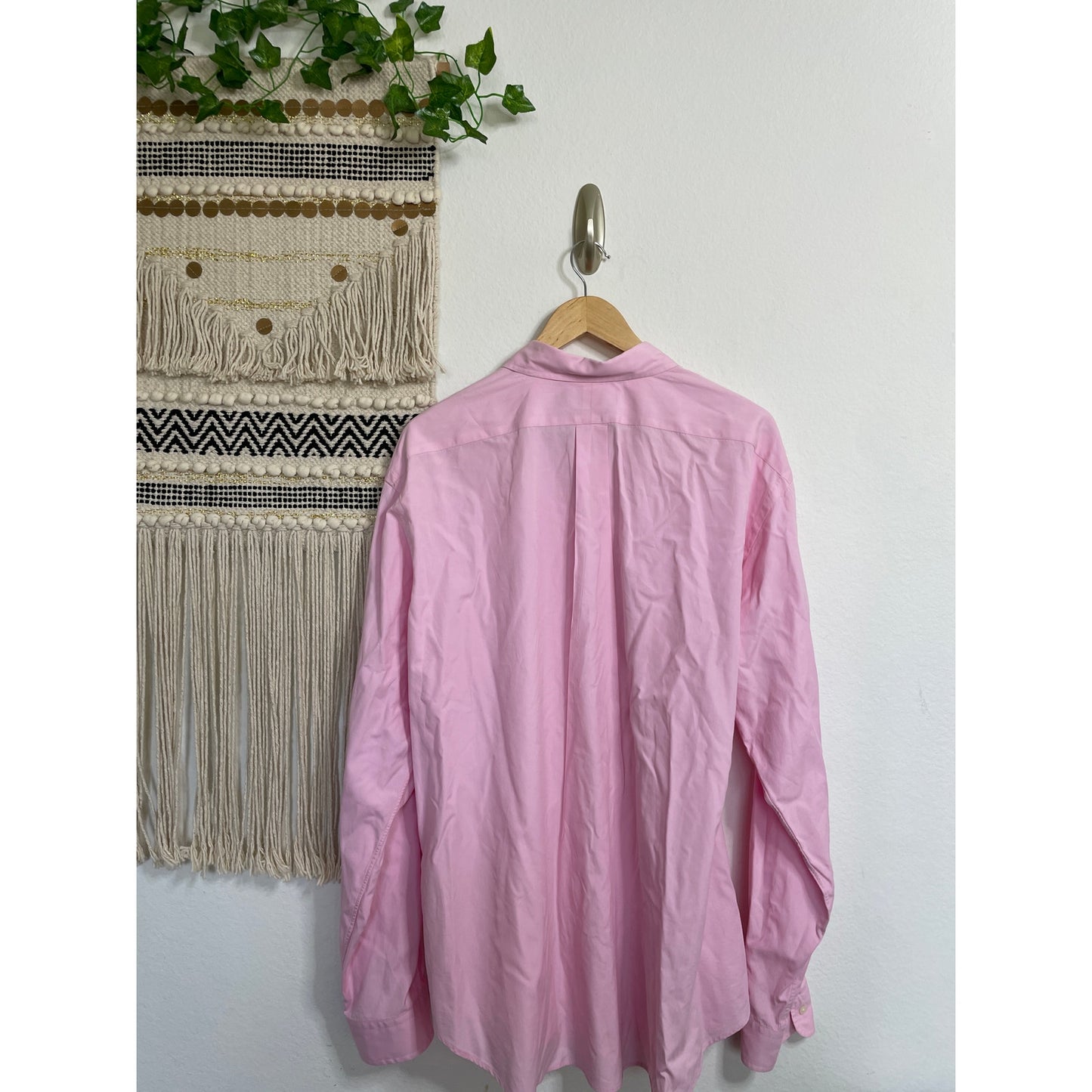 Ralph Lauren Classic Fit Pink Men’s Long Sleeve Button Up Shirt XXL