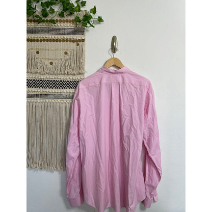 Ralph Lauren Classic Fit Pink Men’s Long Sleeve Button Up Shirt XXL