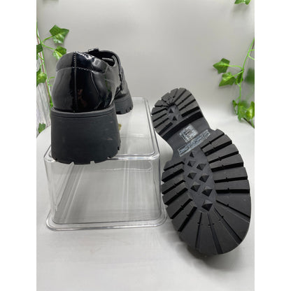 NEW Forever 21 Y2K Black Patton Leather MaryJane Babydoll Loafer 7