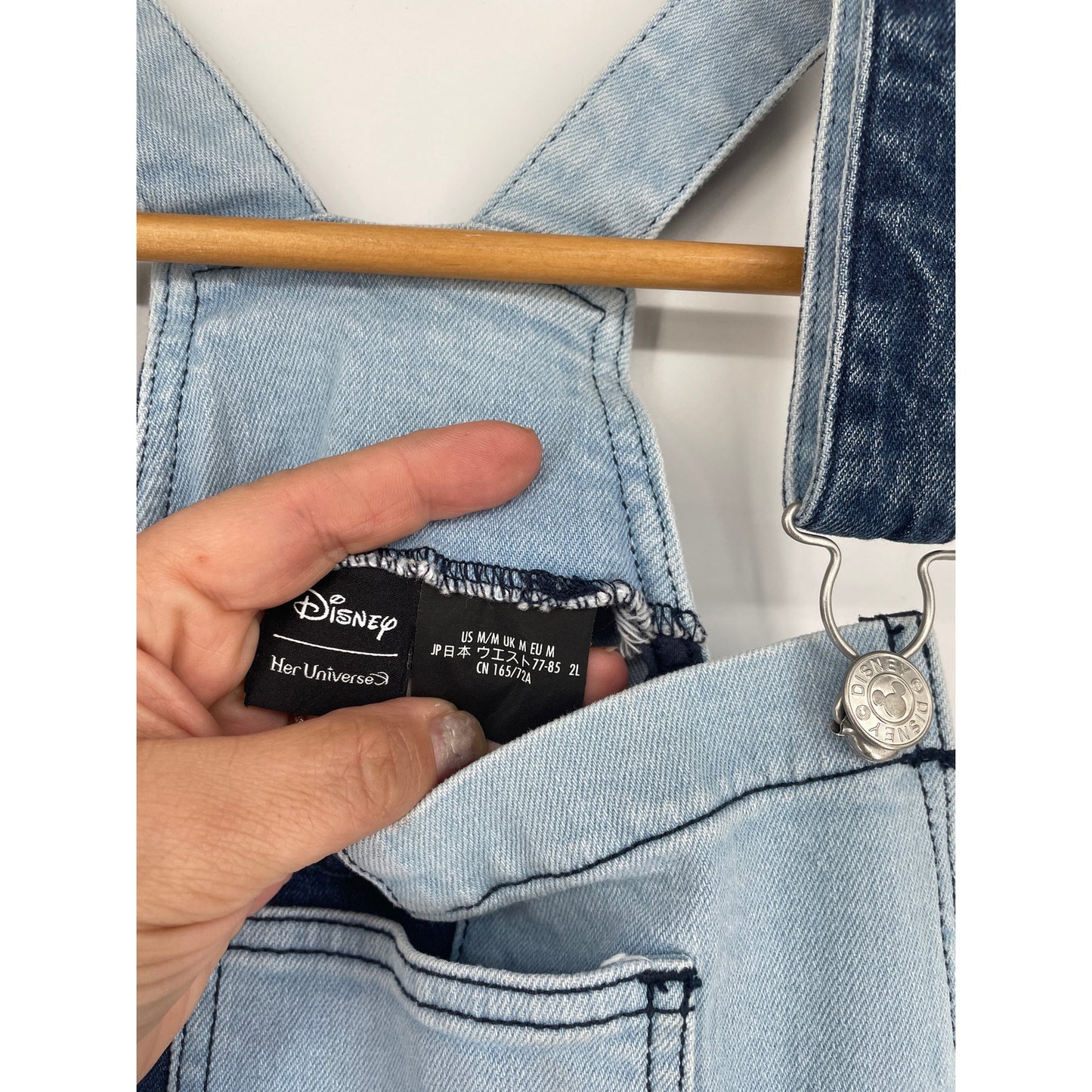 Disney Her Universe Denim Overall Dress Medium