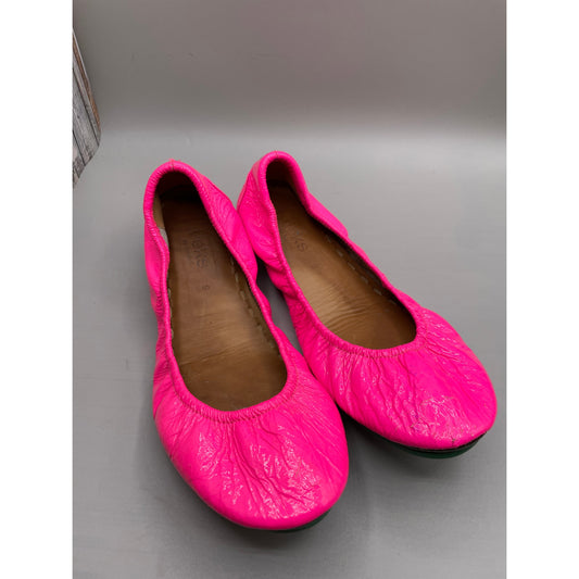 Tieks Neon Pink Ballet Foldable Woman’s Leather Flats 9