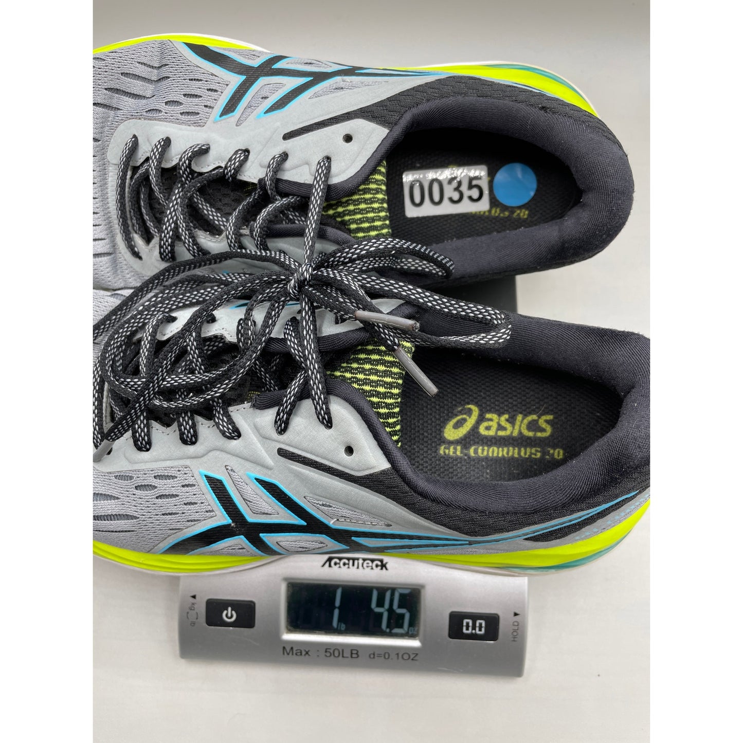 ASICS Men’s Gel Grey Running Athletic Training Lace Up Shoes 11