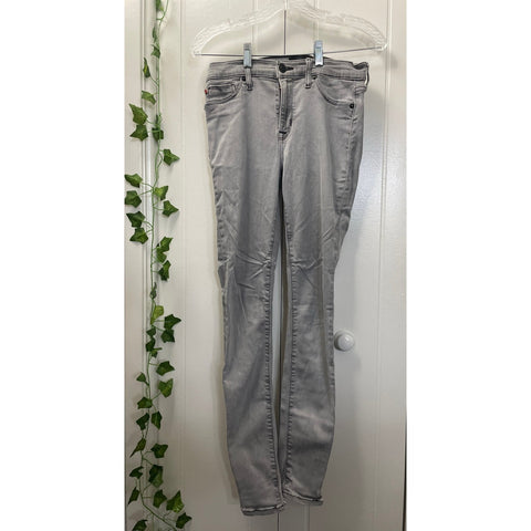 Hudson Natalie Light Grey Womans Skinny Jeans size 28