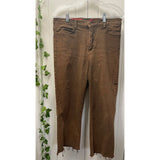 Women’s NYDJ Mom Jeans Brown Tummy Tuck Straight Loose Fit Size 12