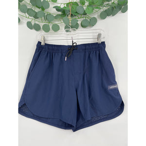 Legends Luka Mens Athletic Navy Blue Stretch Waist Draw String Shorts Small