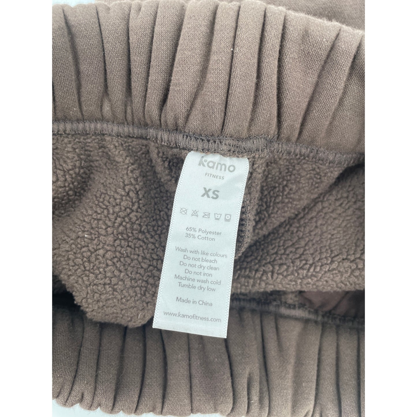 2 Kamo Fitness Cozy-tech Activewear Brown and Grey Sweat-shorts Bundle XS