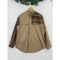 VTG Maury Tates Mo Betta Western Mens Brown and Tan Button Down Shirt Size 17/36