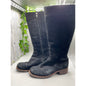 UGG Broome Suede Tall Sherpa Lined Zipper Shearling Boots Size 7