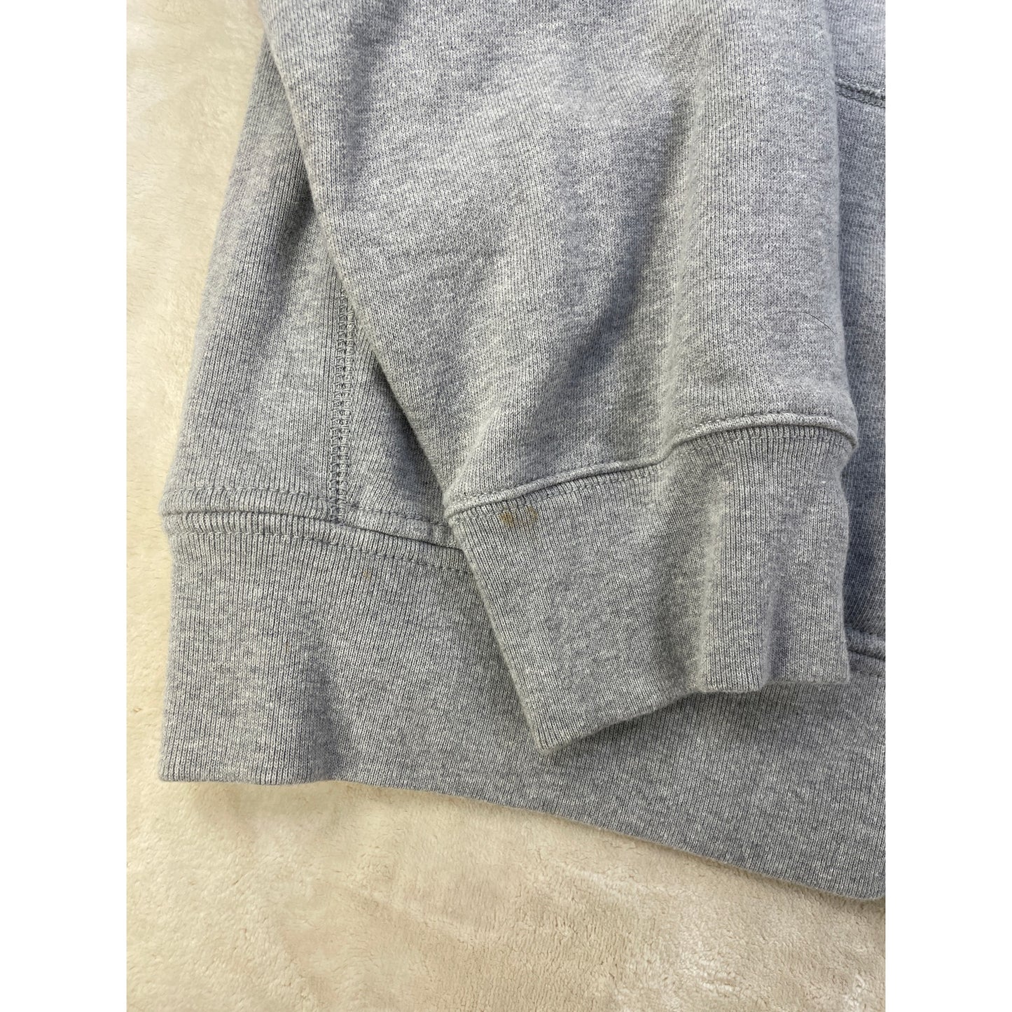 POLO RALPH LAUREN Vintage Stone Grey Full Zip Men’s Thermal Lined Hoodie Sweater XXL