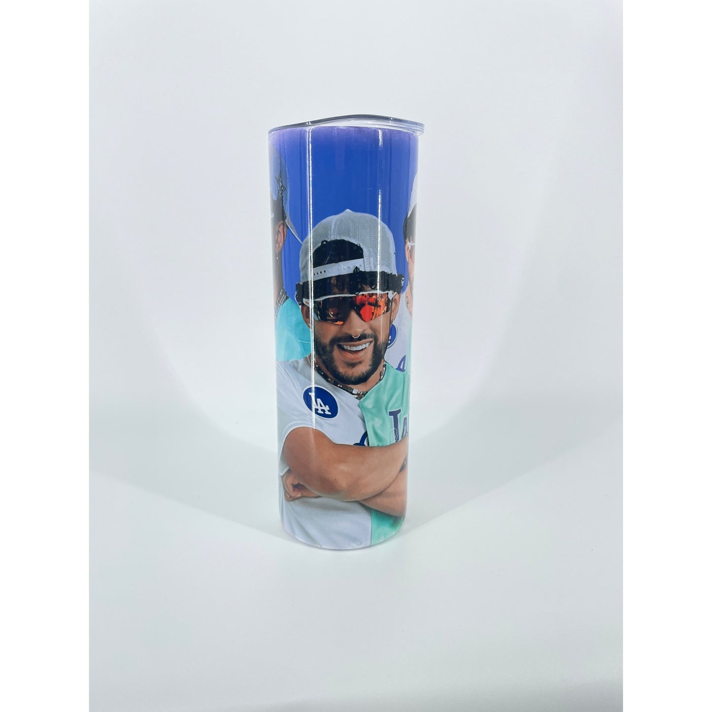 Bad Bunny LA Dodgers Water Coffee 20 ounce Tumbler