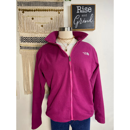 The North Face Magenta Woman’s Fleece Zipper Sweater L