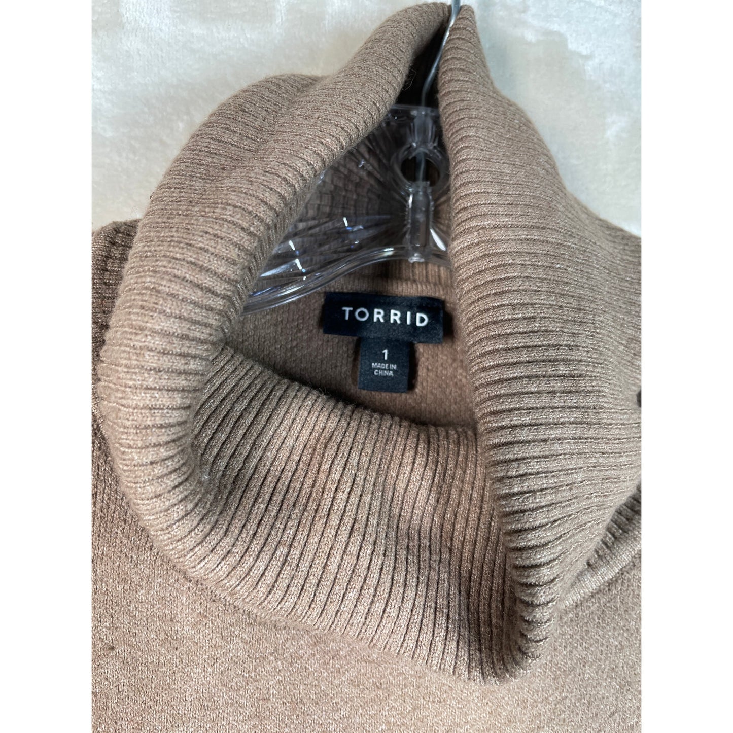 Torrid Toupe Woman’s Long Knit Sweater Dress 1