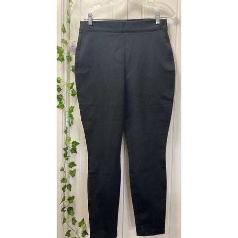 Women GAP NWT Black Stretch Fitted Pants Size 12