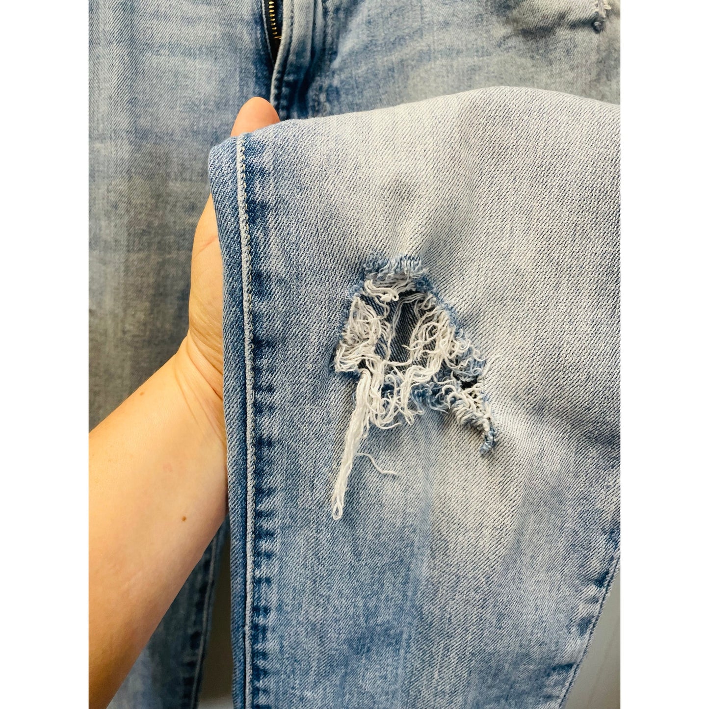 &DENIM Distressed Light Wash Woman Skinny Jeans Size 36