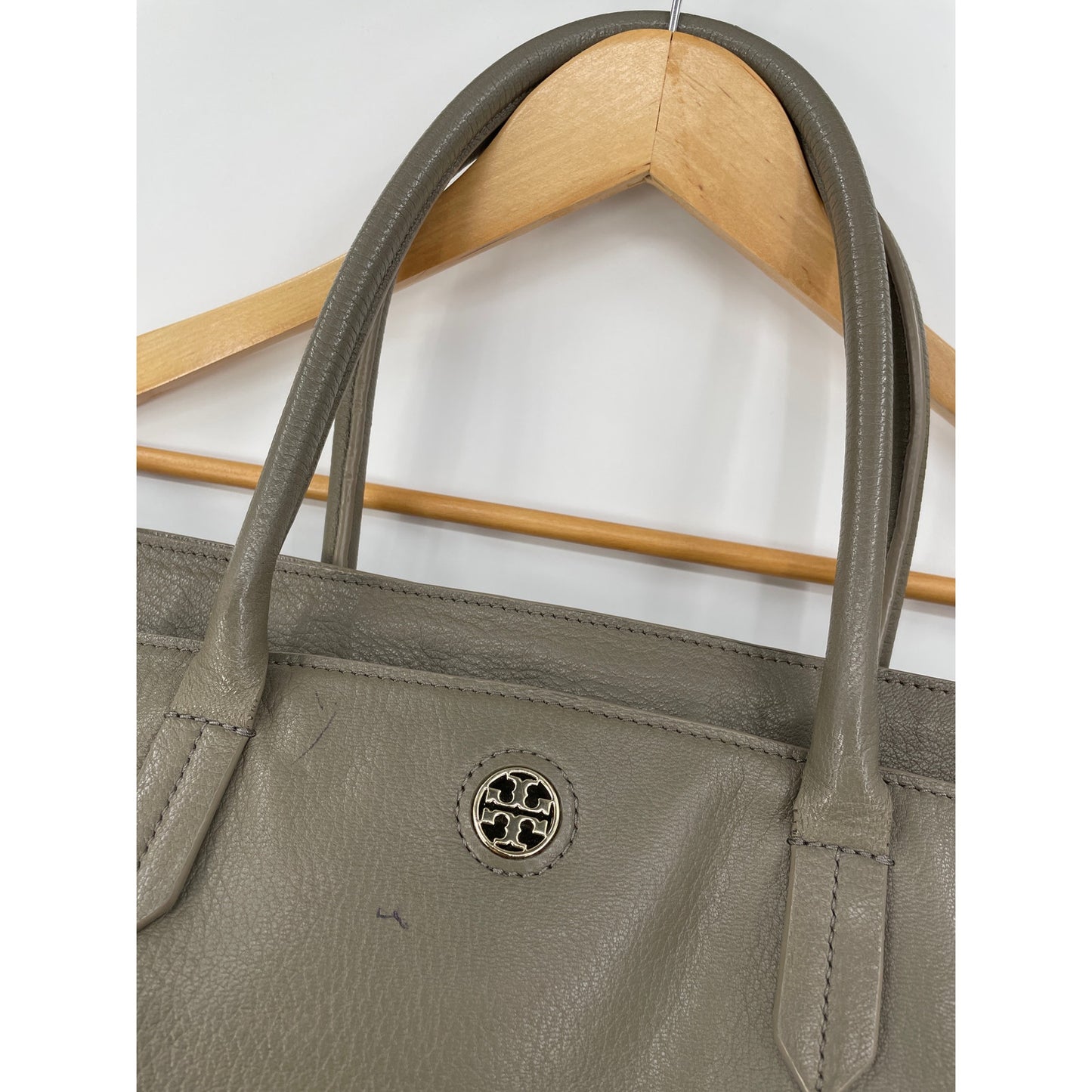 Tory Burch Taupe Tote Bag Side Zipper Pockets & Original Duster Bag *disclaimer