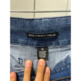Poured in Blue Womans Denim Jeans Size 10
