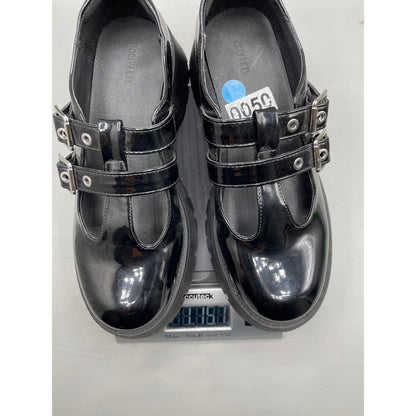 NEW Forever 21 Y2K Black Patton Leather MaryJane Babydoll Loafer 7