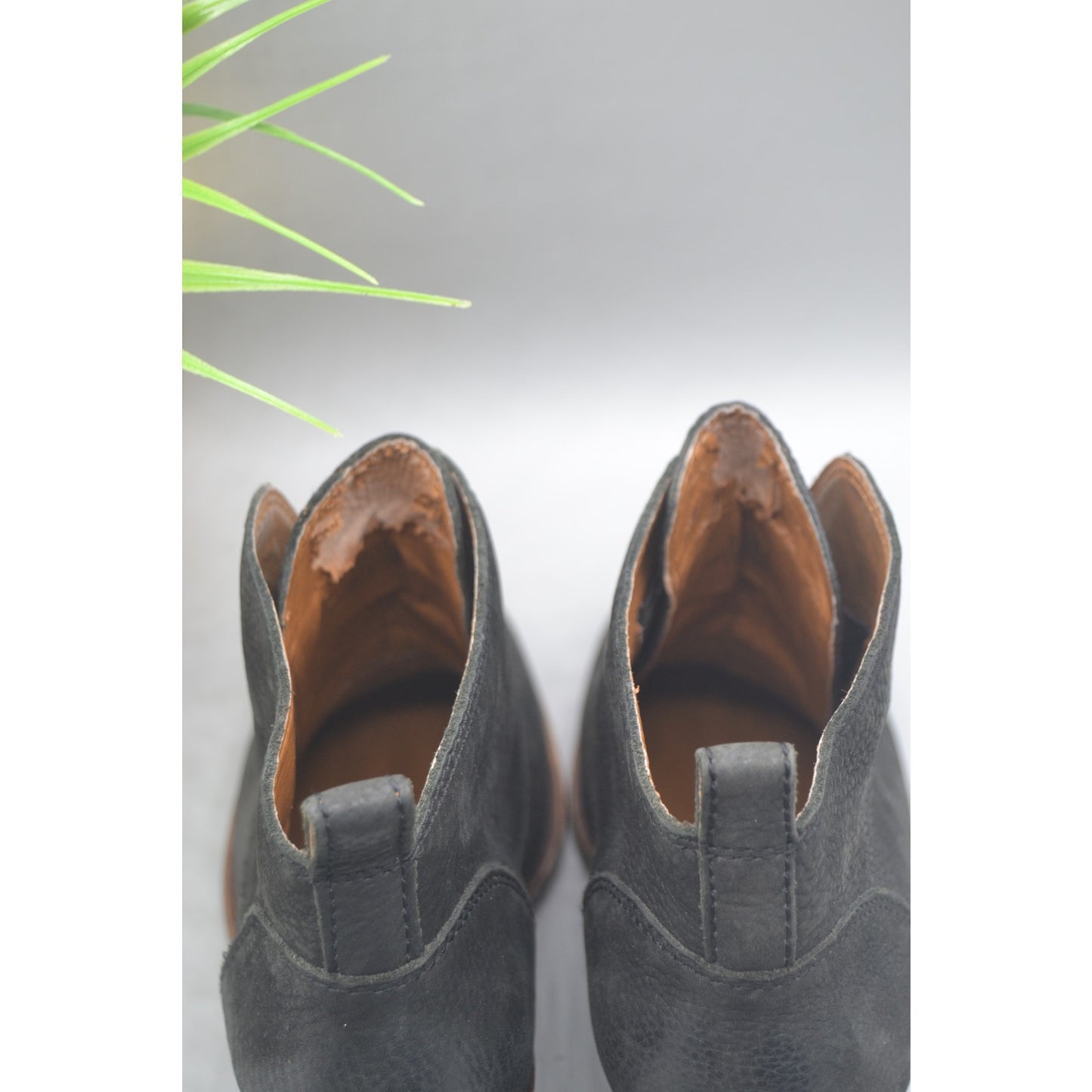 Lucky Brand Womans Leather Black Ankle Short Boots Size 6.5W