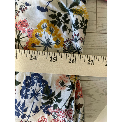 St Johns Bay Womans Long Sleeve Floral Button Up Size 3XL