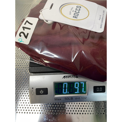 Our Lady Of Rocco “by appointment only”NWT  Cotton Solid Burgundy T-shirt S