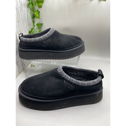 Koolaburra UGG Burree Womans New Black Platform Slippers Size 10