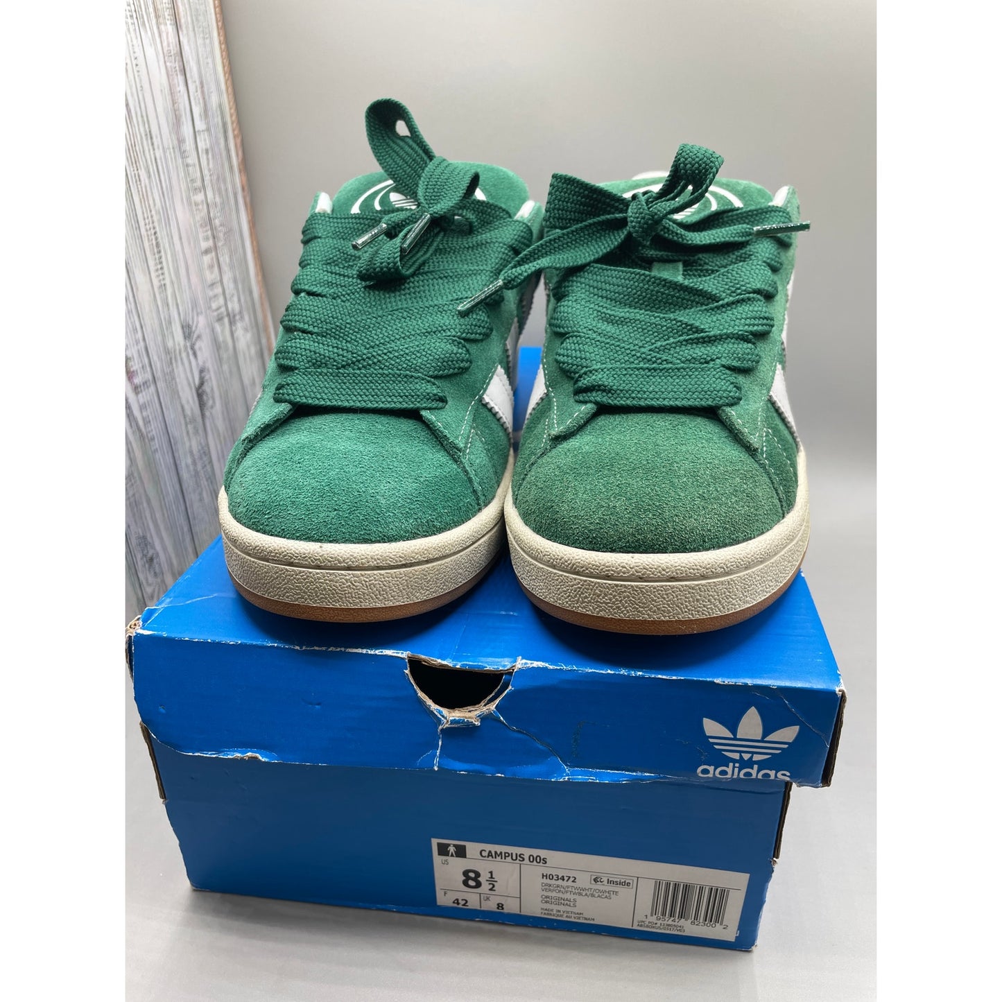 Adidas Suede Green Colorway Campus 00s Y2K msrp $110 Mens 8.5