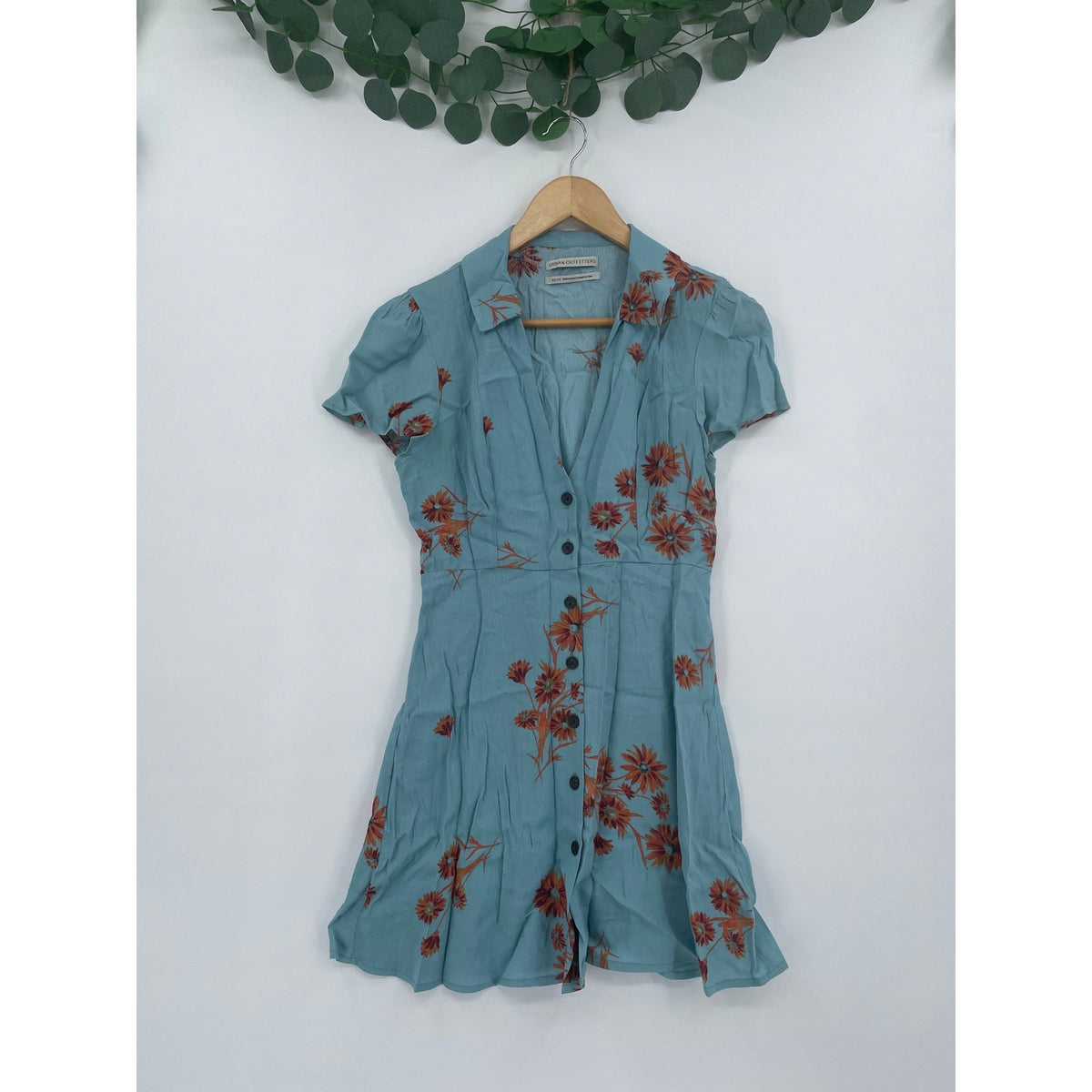 Urban Outfitters Mallory Floral Button-Through Mini Dress  XS-TP