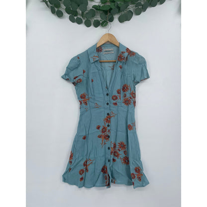 Urban Outfitters Mallory Floral Button-Through Mini Dress  XS-TP