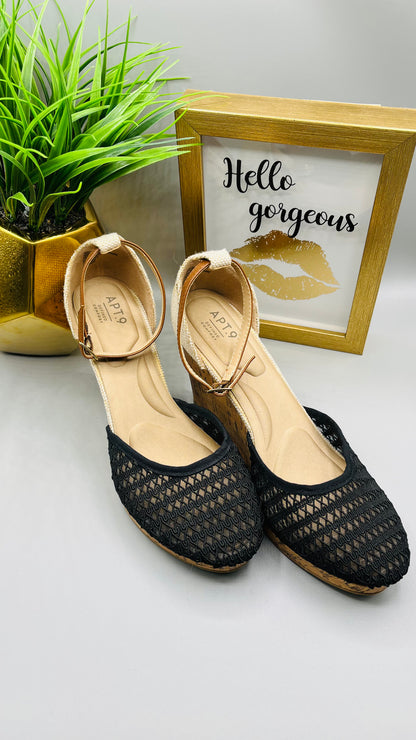 PreLoved | Apt 9 Black Wedges