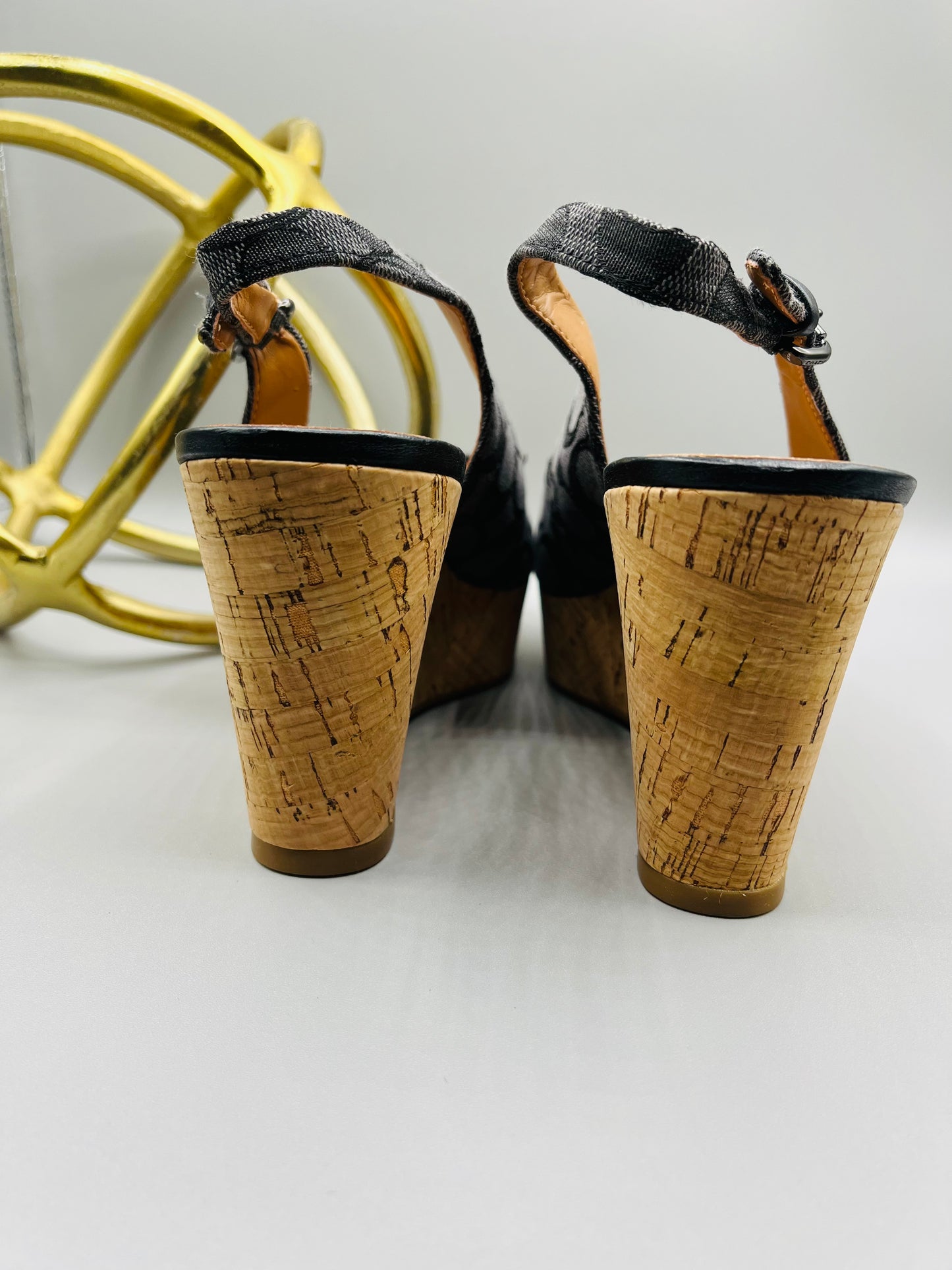 Coach Cork Wedges