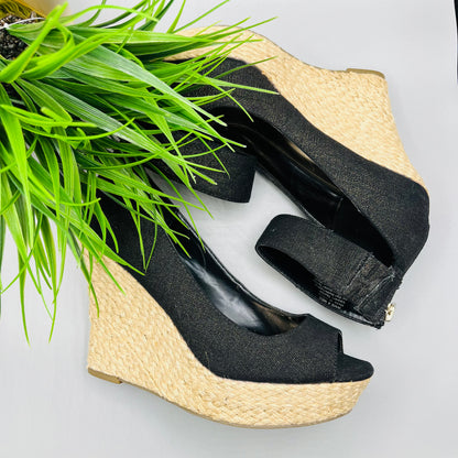 PreLoved Black Jennifer Lopez Wedges