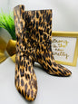 Vince Camuto Size 7.5 Short Heel Leopard Boots