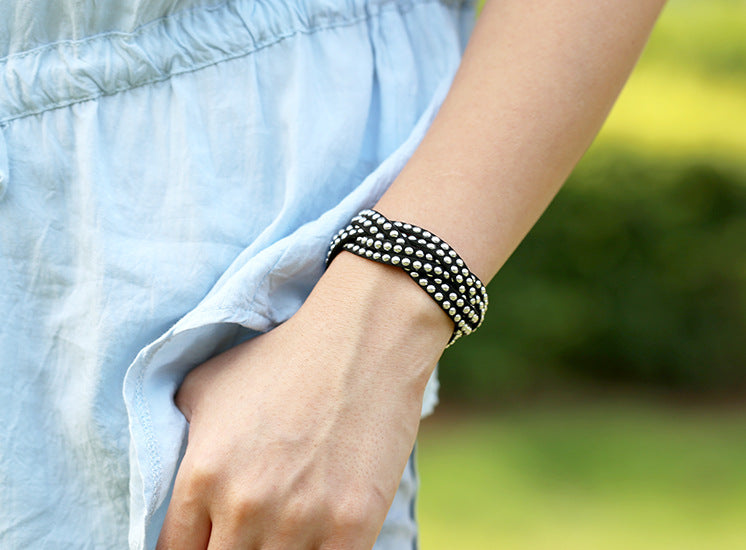 Rocker chic | Leather Snap on Bracelet