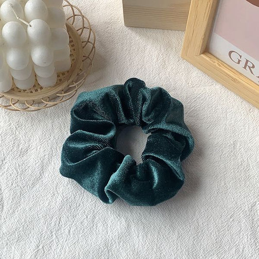 Peacock | Soft Velvety Scrunchie