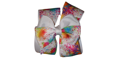 Purple Tie Dye Medium Bow