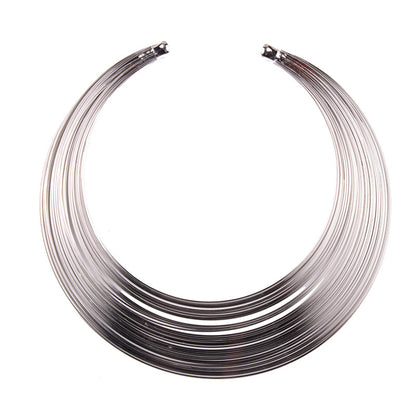 Egyptian Queen | Silver Coil Necklace