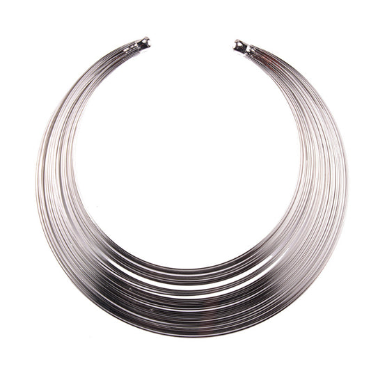 Egyptian Queen | Silver Coil Necklace