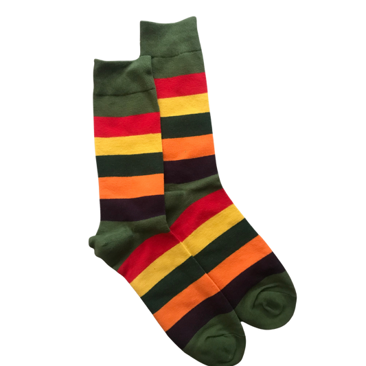 Green and Stripped | Fun Socks