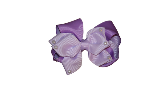 Purple Pearly Medium Bow