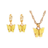 Sweet Butterly Necklace and Earring set